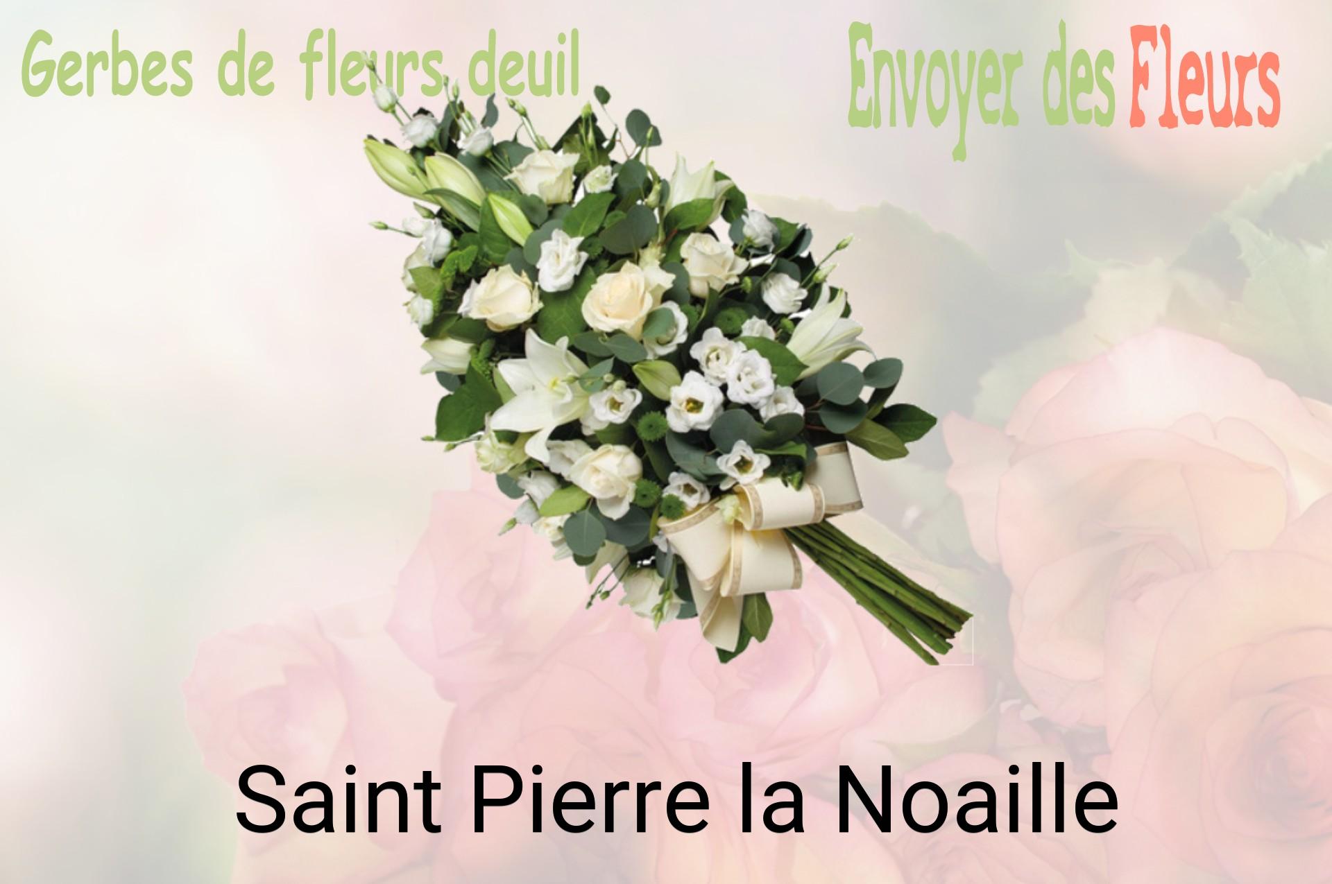Gerbe de fleurs de deuil livrée à Saint-Pierre-la-Noaille
